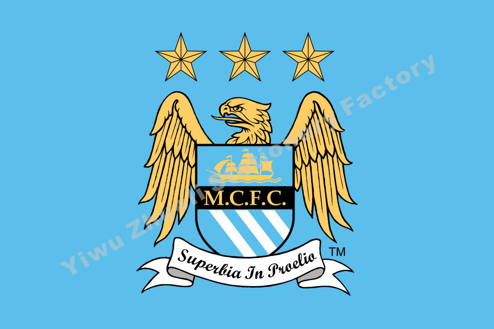 English Premier League City Football Club Flag Man City Flag Manchester City Flag