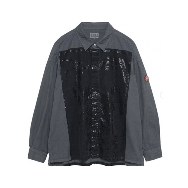 CAVEMPT C.E 19AW кнопка абстрактный узор длинные рукава CE японская свободная мужская и женская та же футболка прилив