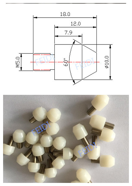 Nylon head check tool buffer stop pin check with buffer pin buffer positioning column rubber head positioning column check glue