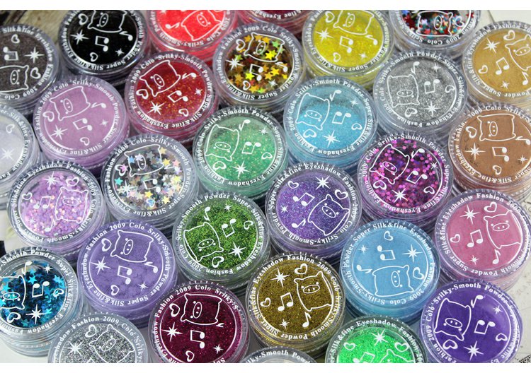Phấn mắt Symphony ngôi sao năm cánh sequin Pearlescent long lanh Bột bóng cao Làm đẹp phấn mắt - Bóng mắt bảng mắt colourpop 9 ô