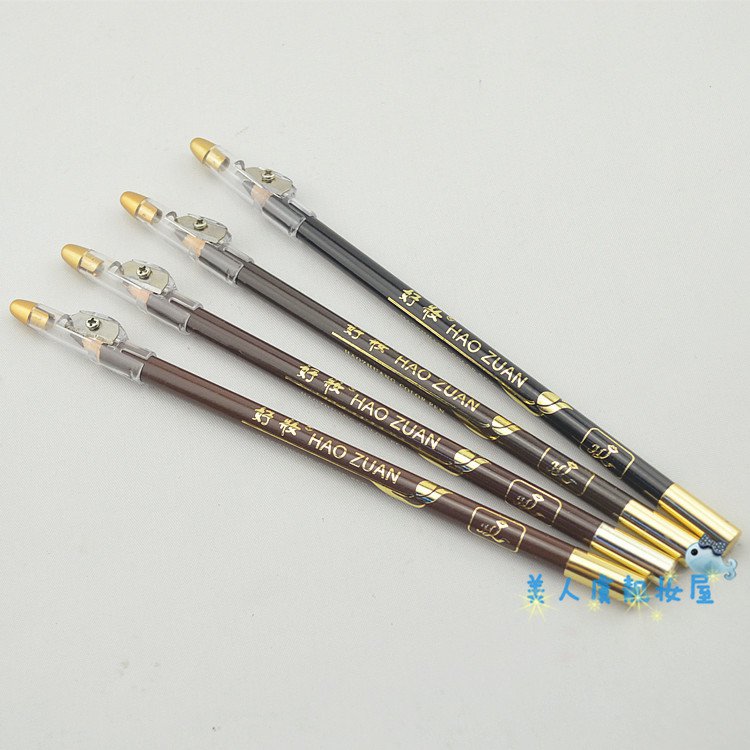 Mua 1 tặng 1 miễn phí bút chì kẻ lông mày trang điểm tốt với bút chì kẻ lông mày bằng bút chì kẻ mắt bằng gỗ tốt màu không dễ tẩy trang - Bút chì lông mày / Bột / Stick the face shop chì kẻ mày
