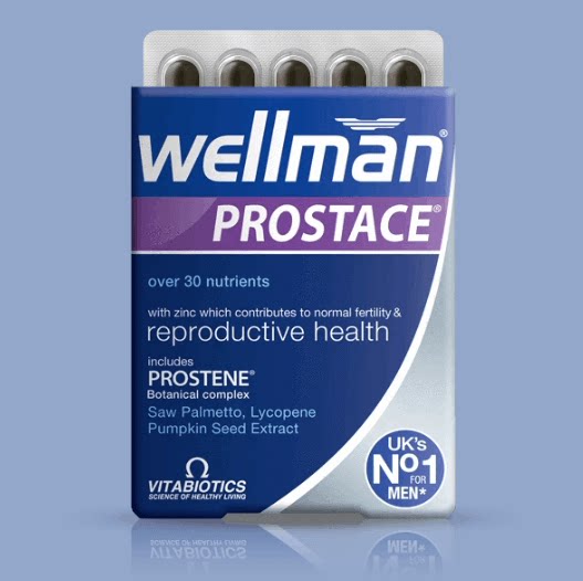 Vitabiotics Wellman Prostace UK men's exclusive health vitamin 60 tablets