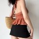 Go Girl Go Homemade European and American style lace-up halter deep V-neck sweater female sexy girl backless shirt