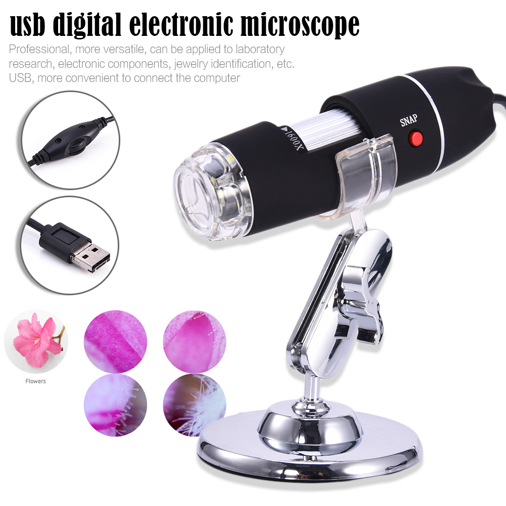 High definition 1000 times USB digital microscope repair detection electronic magnifier photo-tape measurement
