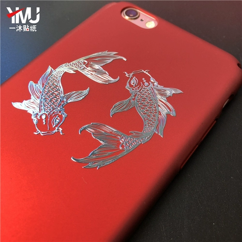 Декор, мобильный телефон, металлический ноутбук, раздельная наклейка, китайский стиль, делается под заказ