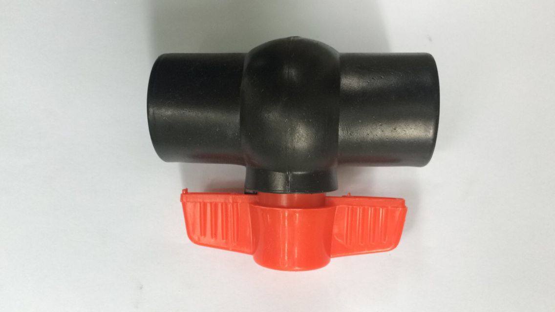 PE all-plastic ball valve 20 25 32 hot-melt flat mouth ball valve 4 points 6 points PE plastic core ball valve pe pipe fitting