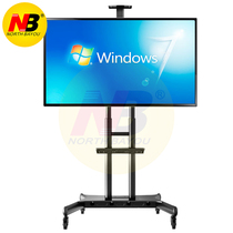 NB CA70 LCD TV mobile floor cart bracket video conference room shelf hanger 40-80 inch