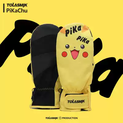 TOLASMIKpikaqiu Bikaqiu ski gloves single and double board Japan and South Korea trend