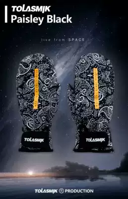 tolasmik cashew flower Japanese and Korean snowboarding gloves stewed