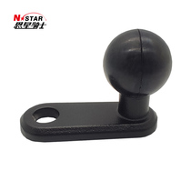 N-STAR motorcycle reflective rearview mirror base camera mobile phone 90 degree ball head bracket recorder multi-function