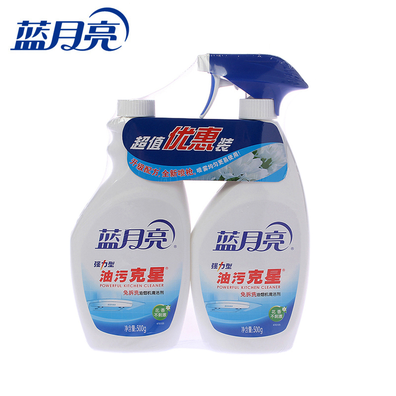 蓝月亮 花香油污克星 厨房油污清洁 500g+500g 优惠双瓶装