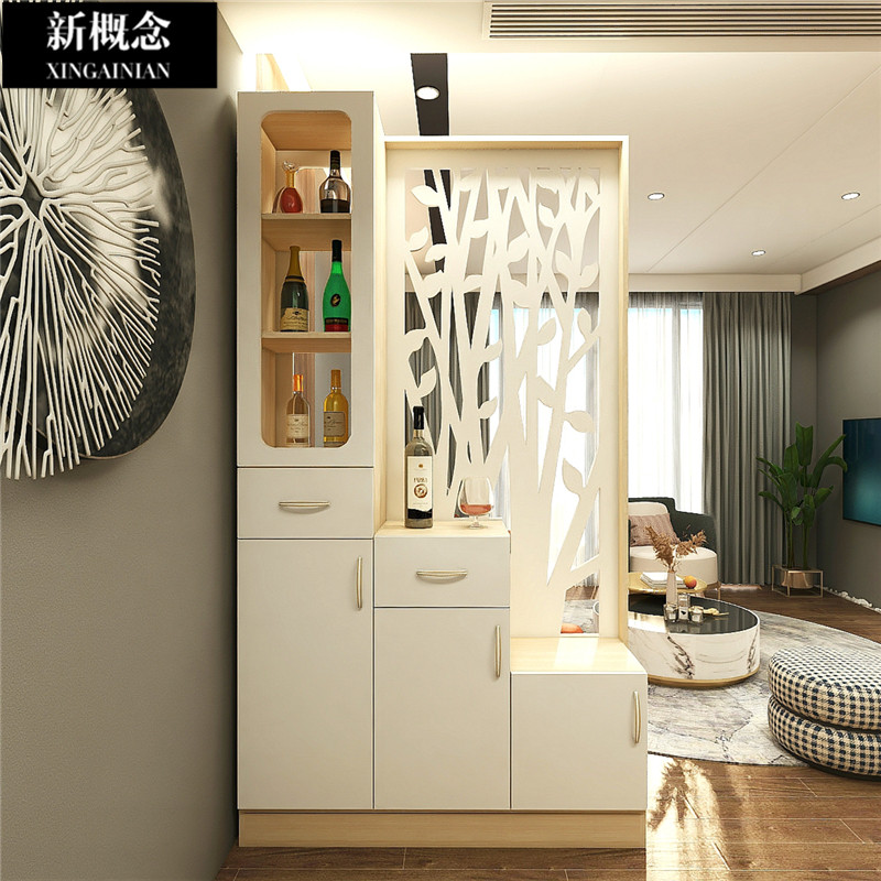 Living room partition screen entrance cabinet shoe cabinet integrated home wine cabinet modern minimalist decoration entrance hall cabinet