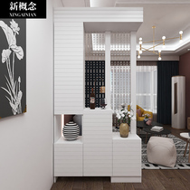 Beaded curtain feng shui porch cabinet partition cabinet shoe cabinet modern simple paint living room screen into Hall decoration cabinet customization