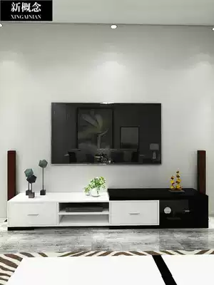 Living room TV cabinet retractable coffee table combination light luxury living room customized overall modern simple living room Fashion