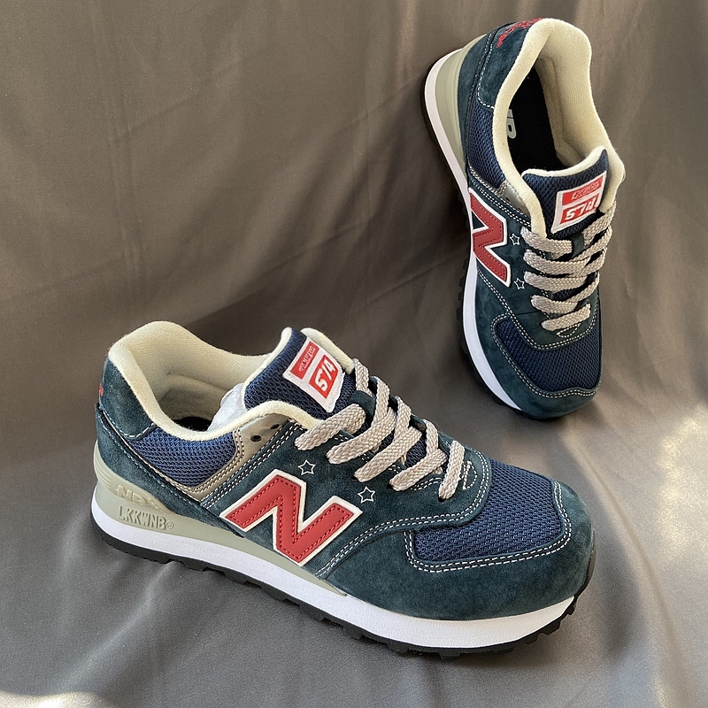 Official Genuine New Balance Round-Toe Mesh Sneakers for Men and Women, Versatile Casual Leather Classic Running Shoes, Blue Giant Official Genuine New Balance Round-Toe Mesh Sneakers for Men and Women, Versatile Casual Leather Classic Running Shoes, Blue Giant