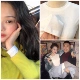 Thời trang trễ cổ trắng giản dị cổ cao tay dài cổ chữ T dài tay cộng với áo thun nhung cát mỏng 2018 thu đông áo phông trắng