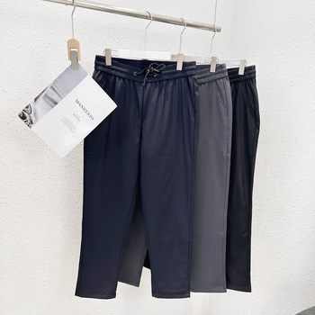 2.22 ຜົນປະໂຫຍດ YLL-1318 Drawstring Elastic Waist Graphene Lined Men's Goose Pants