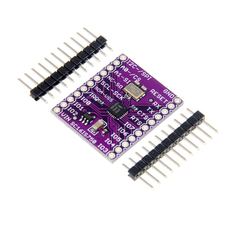 MCU-750 SC16IS750 Single UART with I2C-bus/SPI interface