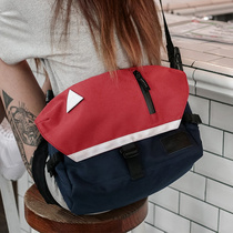 Cross trendy brand shoulder bag men Sports messenger bag casual versatile shoulder bag canvas contrast dead flying bag ladies
