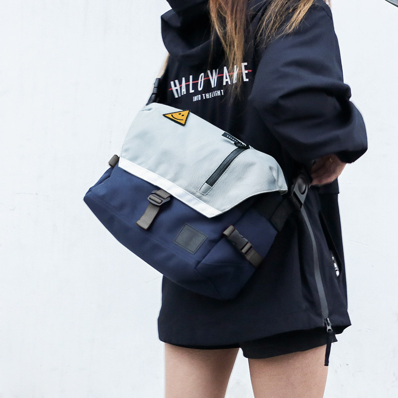 ACROSS Trend Diagonal Satchel for men and women Large-capacity Postpack Riding Leisure Bag for Casual Bag Minimalist single shoulder bag