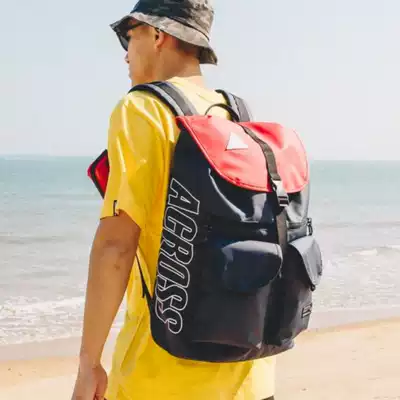 ACROSS new backpack men's and women's trendy school bag computer casual oxford cloth waterproof backpack large capacity clamshell