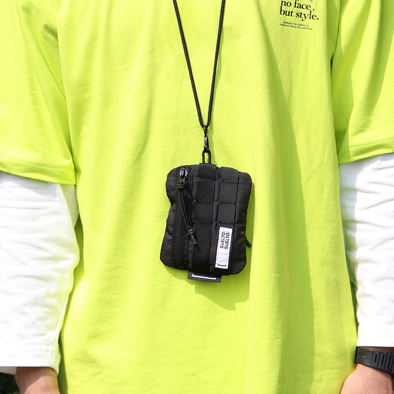 SUELTA coin classification coin bag card bag two-in-one men and women mini small ultra-thin fabric coin bag student