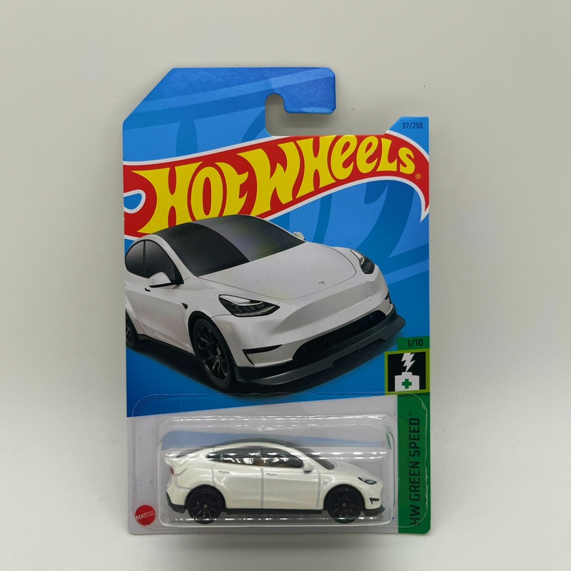 Hotwheels Hot Wheels Alloy Tesla Model Y Tesla Toy Car Collectible White