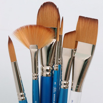 Imported Windsor Newton Govin Nylon Brush Professional Watercolor Oil Painting Gouache Acrylic Painting Brush Round Tip Flat Head