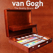 Dutch Terrence Rembrandt Van Gogh oil paint artist grade gift wooden box set professional master level