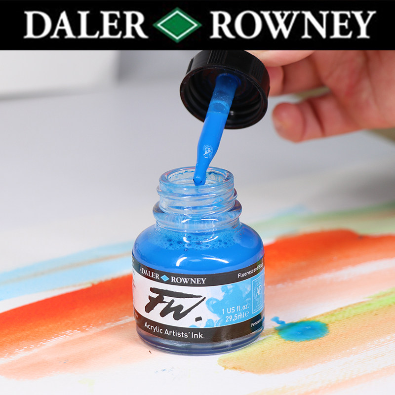 Joqin UK imported Dalaroni FW acrylic ink paint color waterproof fluid painting paint doll color change color