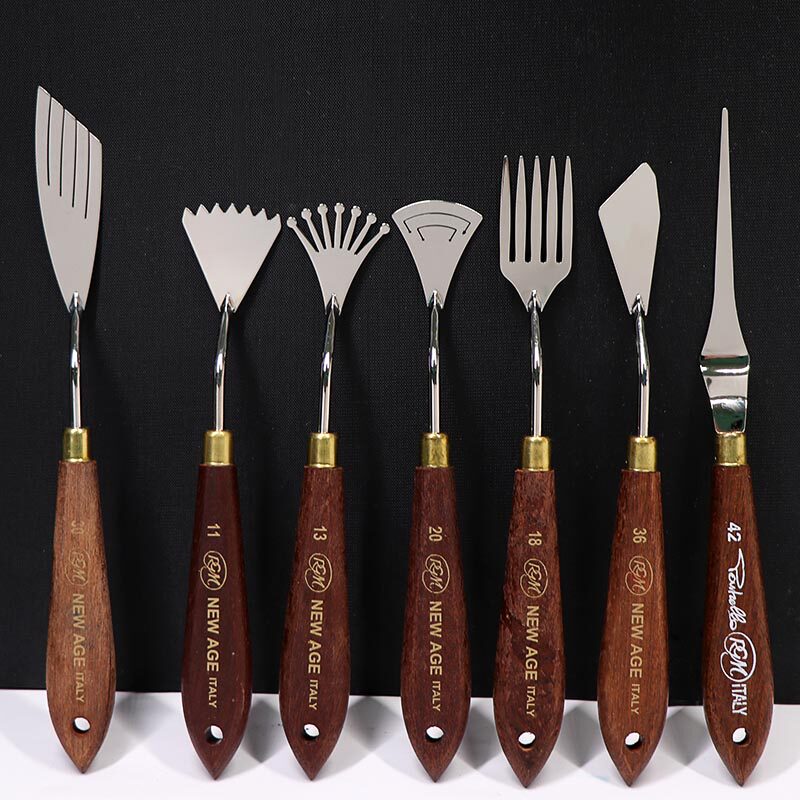 Italy imported RGM Ajim oil painting knife oil painting stick scraper palette knife gouache acrylic shaping tool knife