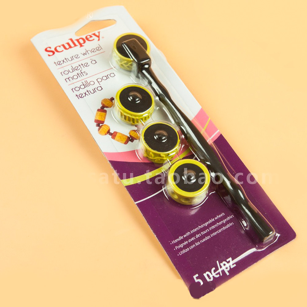 American Sculpey original US soil special tool texture roller suit with 4 rollers ultra light decoration