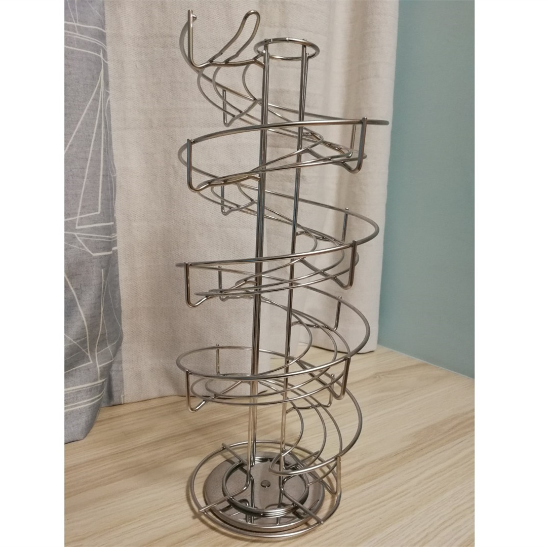 Foreign trade hot sale rotating capsule coffee display rack storage rack 30 capsules