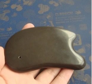 Tanabata brown natural jade texture Sibin Xuanhuang Bianstone scraping board beauty freckle removal for relatives