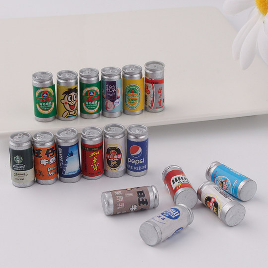 Mini botella de bebida de vino tridimensional simulada, resina diy