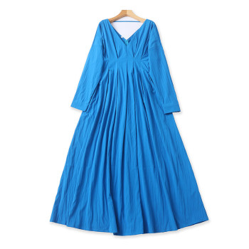 ການຄ້າຕ່າງປະເທດ v-neck backless ແຂນຍາວ dress ພາກຮຽນ spring ແລະ summer ຄົນອັບເດດ: ໃຫມ່ຂອງແມ່ຍິງ pullover ກະທັດຮັດແລະແອວຍາວ skirt 19132