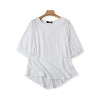 (Трансграничная торговля), летняя футболка с круглым воротником, базовый корсет, свободный крой