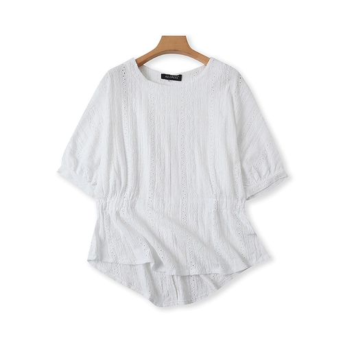 (Трансграничная торговля), летняя футболка с круглым воротником, базовый корсет, свободный крой