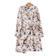 Foreign trade lapel mid-length dress spring and autumn new style slimming shawl women's fashion jacket top 09403