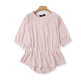 (Трансграничная торговля), летняя футболка с круглым воротником, базовый корсет, свободный крой