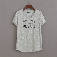 Трикотажная тонкая летняя эластичная футболка с круглым воротником, короткий рукав