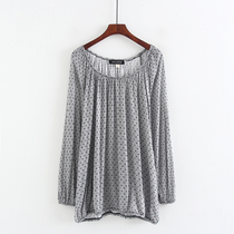 7-minute sleeve summer spring blouse Ms T-shirt loose printing Han Edition trend half sleeve tops J 8-4