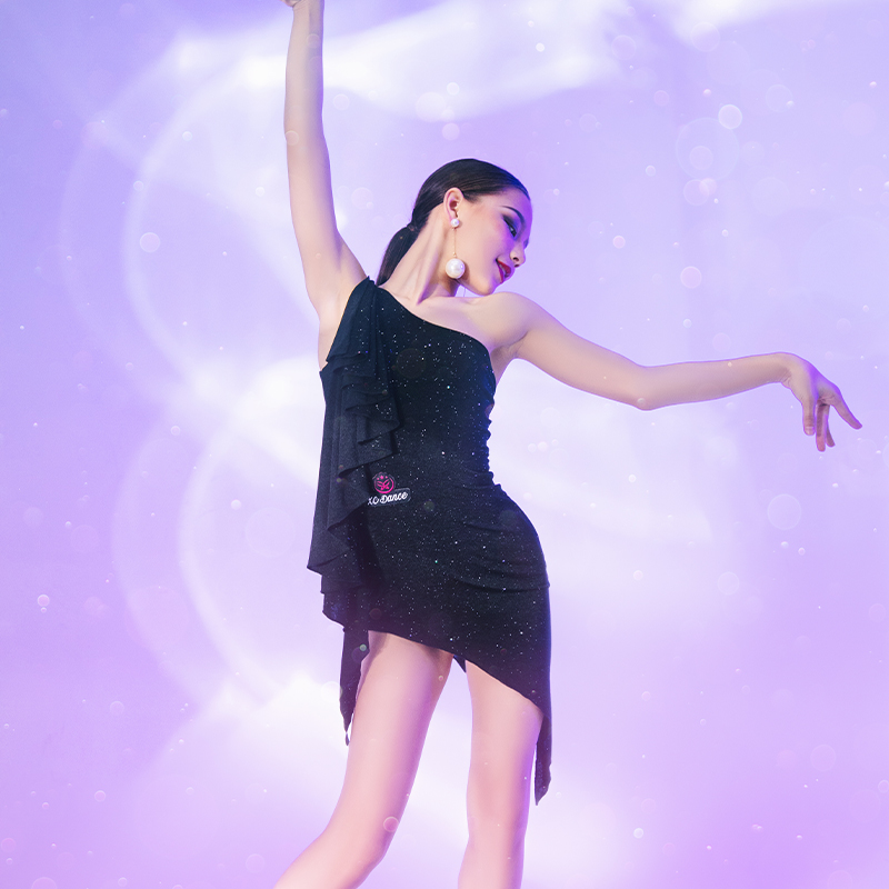 Star Dancing Dress 2021 Summer New Latin Skirt 00 Post-dance Net Red Same Performance Dress Practice Dress