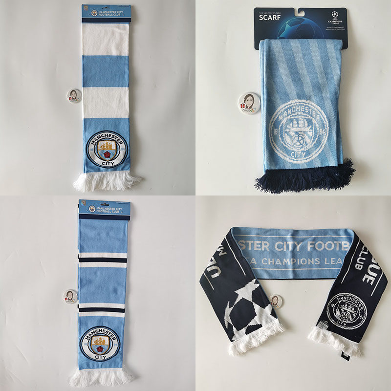 (Huanhuan) Genuine Special Special Manchester City fans souvenir autumn and winter warm scarf scarf spot
