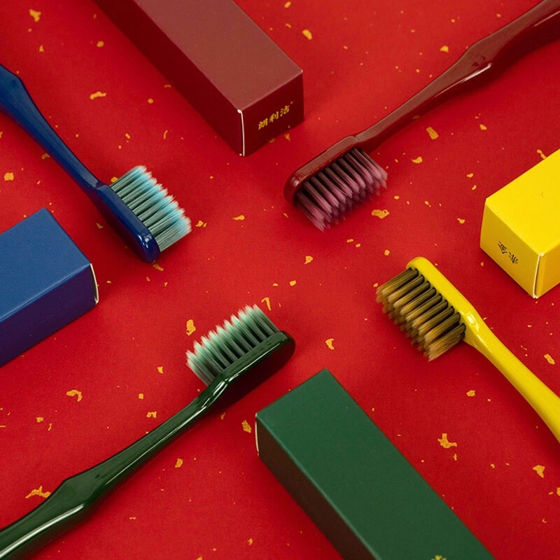 4 Langlejon Ultra - fine soft - hair nanobrushes good toothbrushes made in China