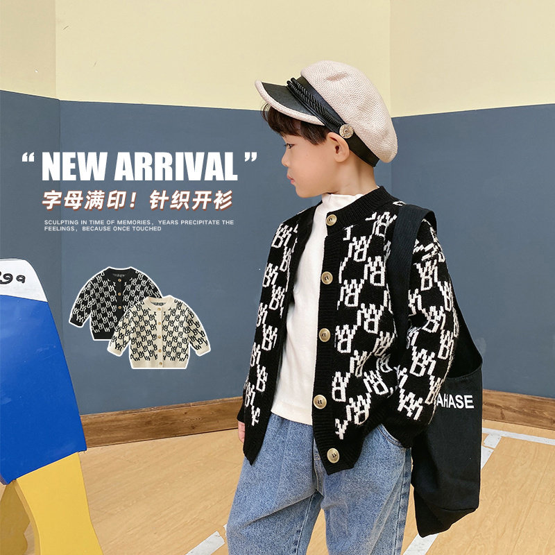 Children's sweater sweater spring and autumn baby coat 2022 new children's knitting sweater sweater for autumn boys