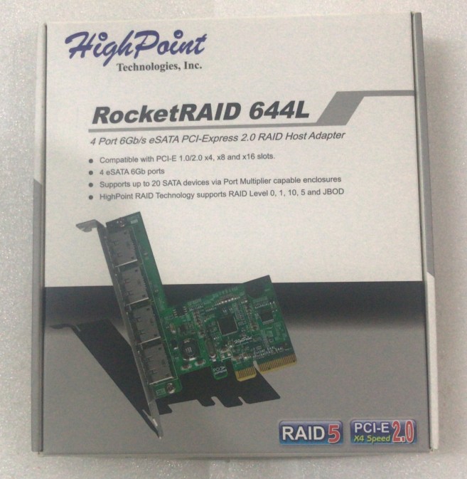 New rocket HighPoint RocketRAID 644L EATA RAID Card SATA 6Gb s