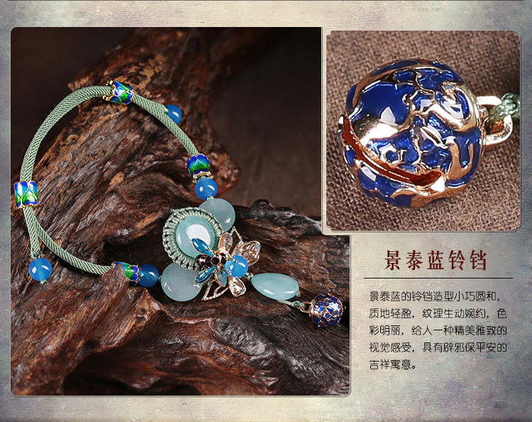 Cổ chân vòng chân nữ trang sức mắt cá chân nữ phong cách Trung Quốc retro dệt kim phiên bản Hàn Quốc của chuỗi chân tươi mùa hè vòng chân nhảy múa
