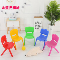 Kindergarten plastic glossy chair child seat adult stool baby color backrest chair school Leisure chair