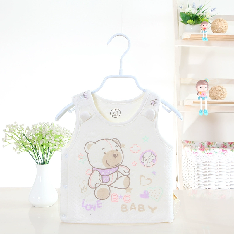 Áo khoác cotton ba lớp ấm cho nam và nữ áo vest cotton chần bông thu đông mở khóa ấm áo vest dày - Áo ghi lê